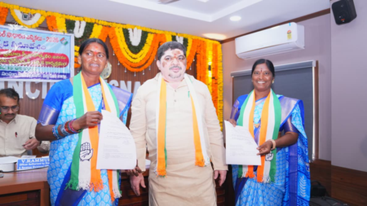 తెలంగాణમાં કોંગ્રેસની મોટી જીત, 105માંથી 84 નગરપાલિકાઓ પર કબજો