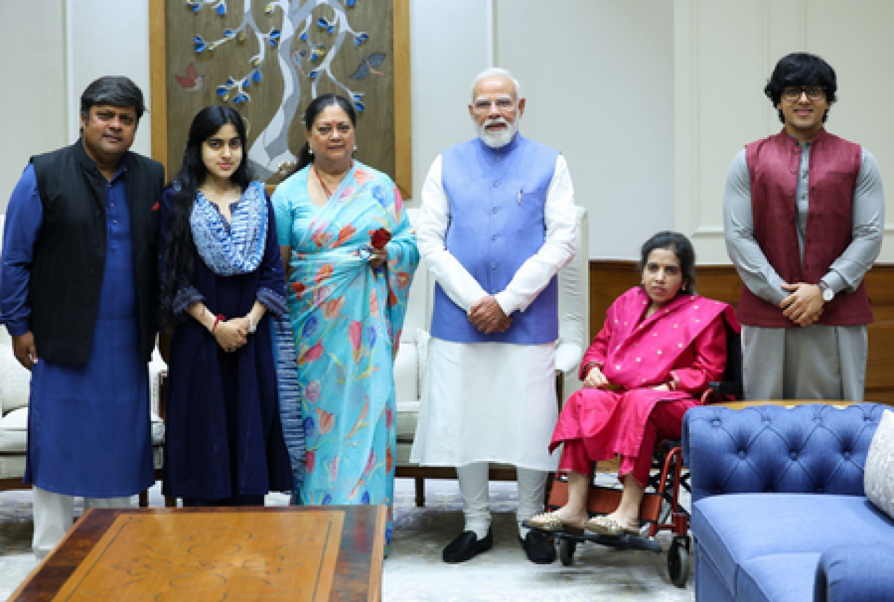 વસુંધરા રાજે અને પરિવારની PM મોદીએ મુલાકાત, વિનાયકની રાજકીય પ્રવેશ પર ચર્ચા
