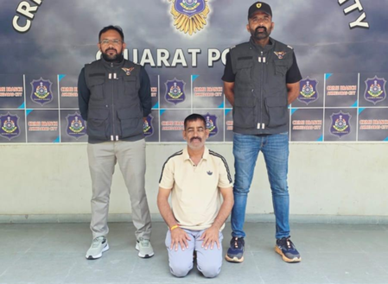 ગુજરાત: અમદાવાદ ક્રાઇમ બ્રાંચે રાજસ્થાનમાં હત્યાના આરોપીને પકડ્યો