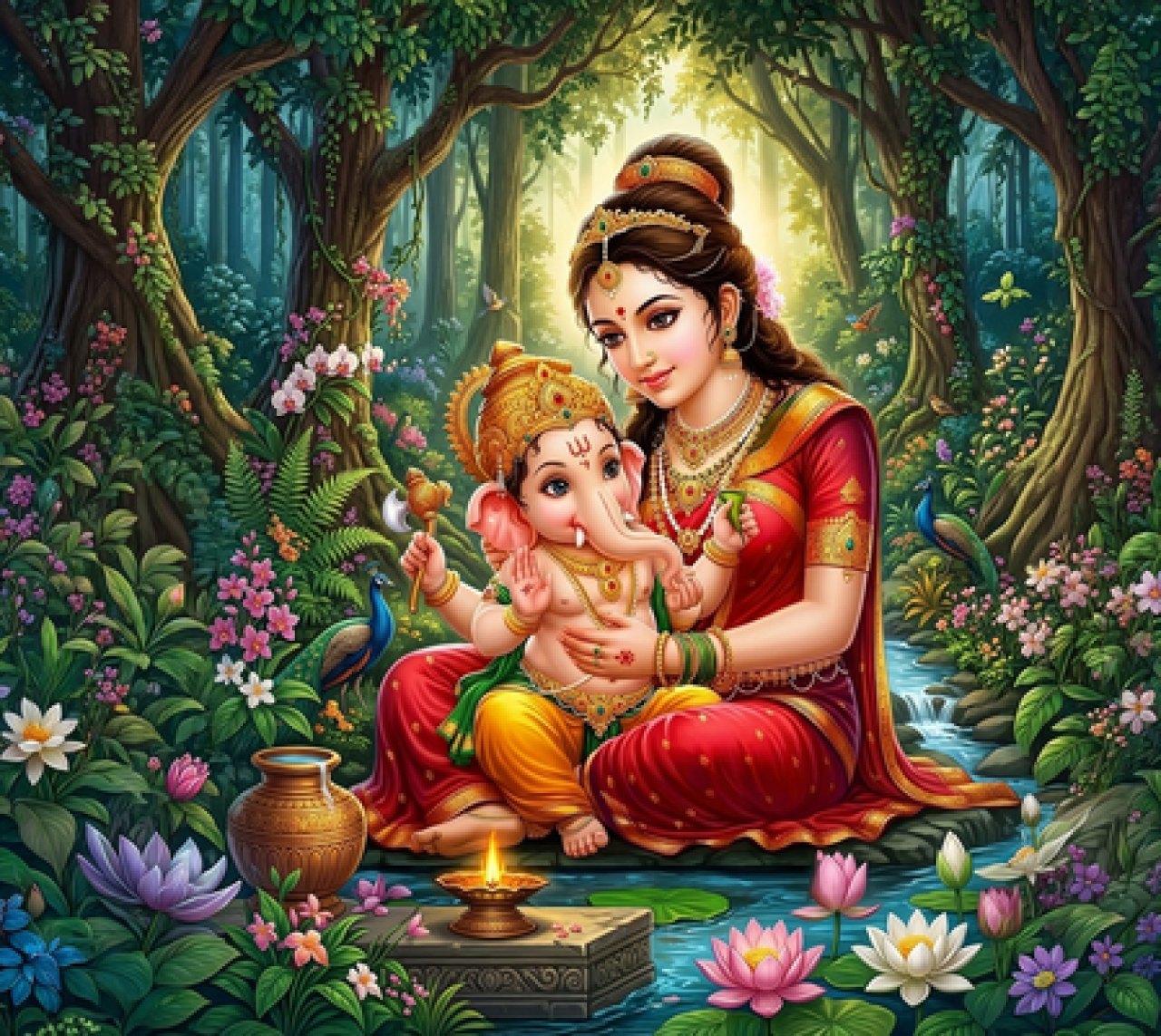 દક્ષિણ ભારતમાં ગણેશ ચતુર્થીની ઉજવણી અને માતા-પુત્રના પવિત્ર સંબંધો