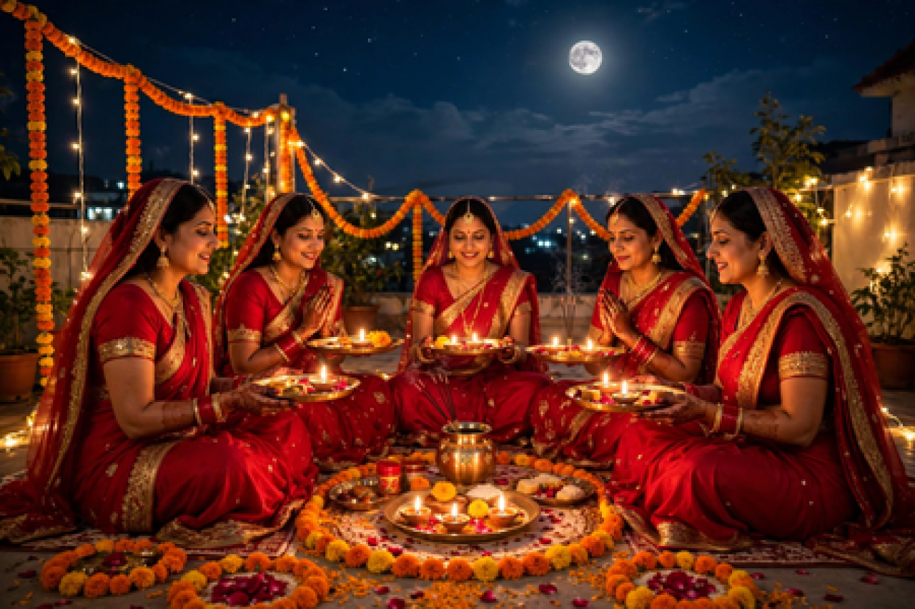 કરવા ચૌથ પર વિવાહિત સ્ત્રીઓ ચંદ્રમાને કેમ પૂજા કરે છે, શું છે તેની પૌરાણિક માન્યતા